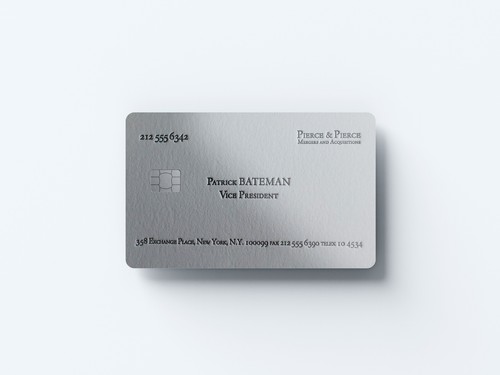 Patrick bateman card design - card,