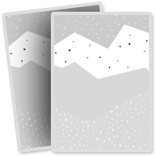 Vinyl stickers 7x10cm bw - x,