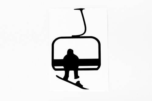 Snowboarder ski lift - ski,