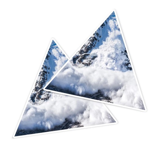 Triangle shape vinyl - 2x,