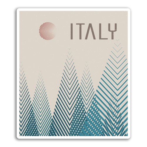 10cm italy vinyl stickers - italy,
