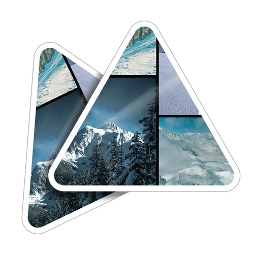 Triangle shape vinyl - 2x,