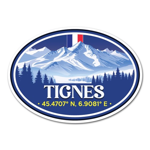 10cm tignes vinyl - 10cm, stickers