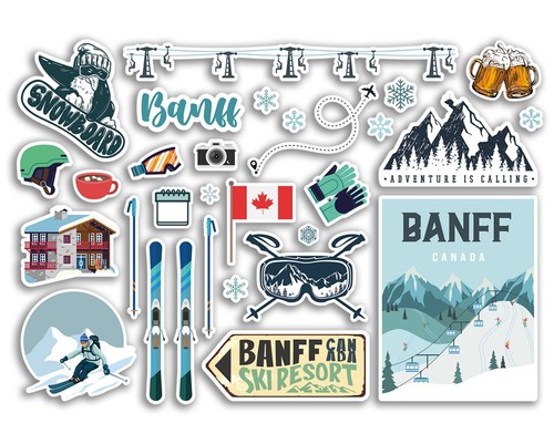 Sticker sheet banff vinyl - sticker,