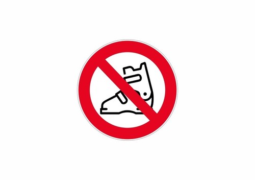 Sticker signage shoe ski - sticker,