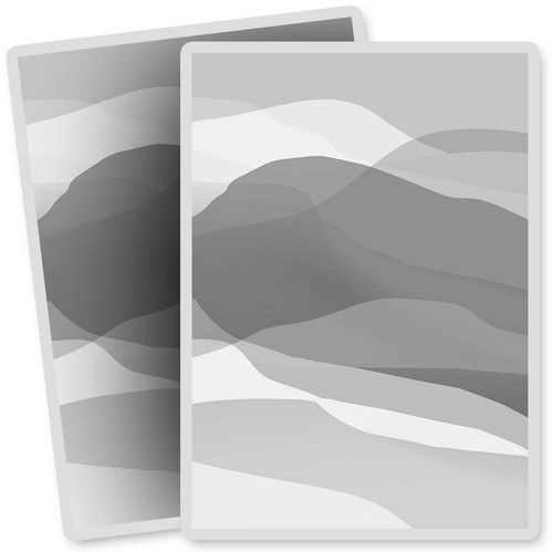 Vinyl stickers 7x10cm bw - x,