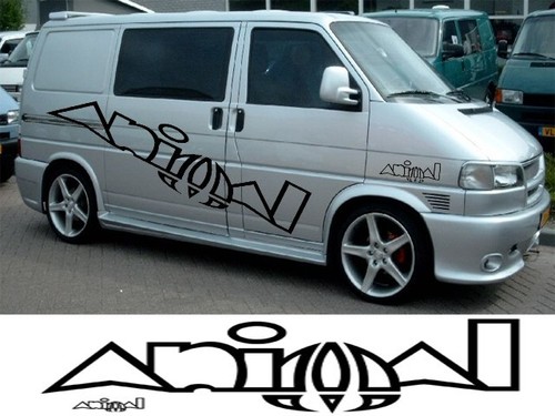 Animal logo badge van - van, graphics