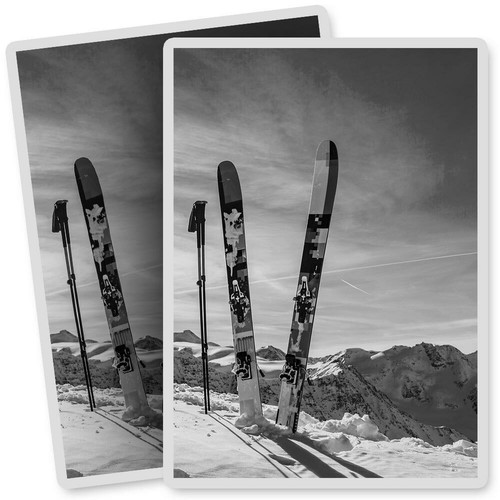 Vinyl stickers 7x10cm bw - x,