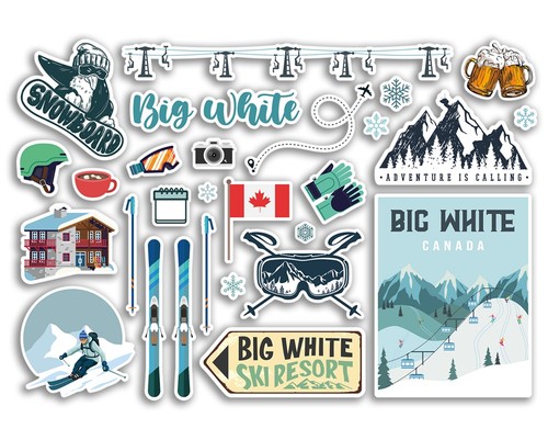 Sticker sheet big white - a5,