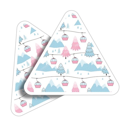 Triangle shape vinyl - 2x,
