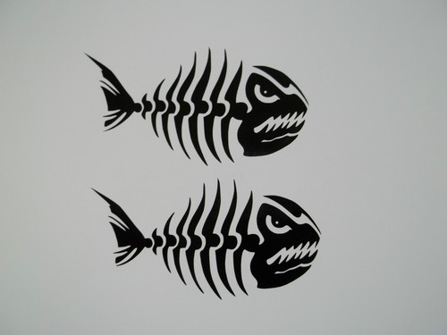 Angry fish bones - x,
