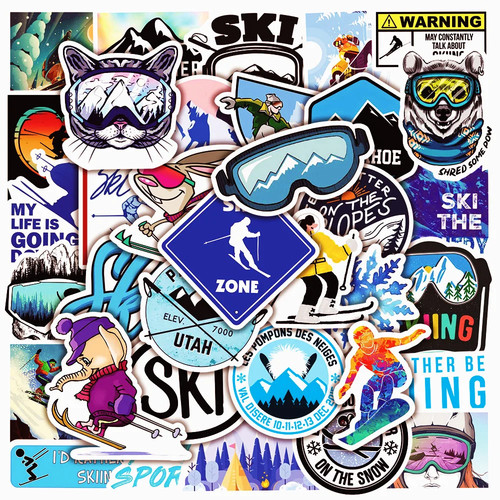 50pcs cool skiing snow - 50pcs,