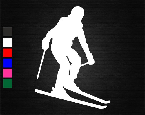 Skiing vinyl decal - skiing,