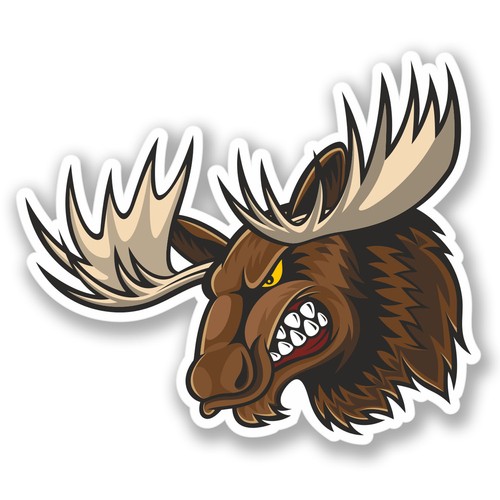 Moose vinyl stickers - vinyl,