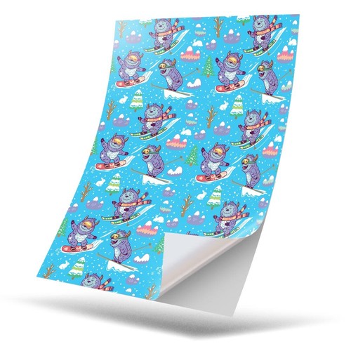 Vinyl sticker skiing - 1, x