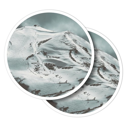 Vinyl stickers ski - 2x,