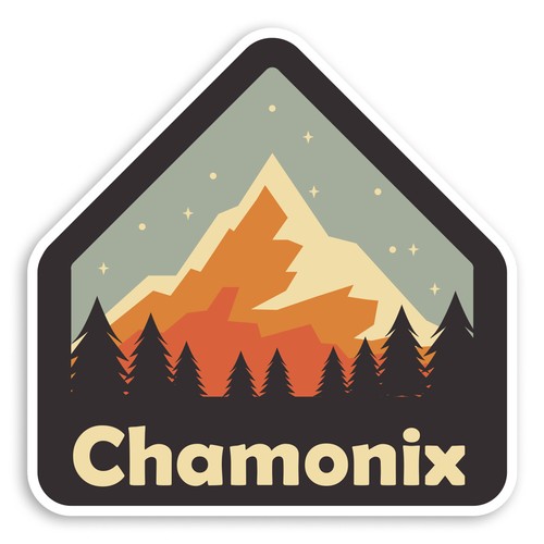 10cm chamonix france vinyl - 10cm,