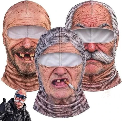 Funny realistic face - realistic, ski