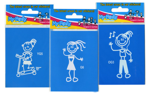 Family car stickers young - my,
