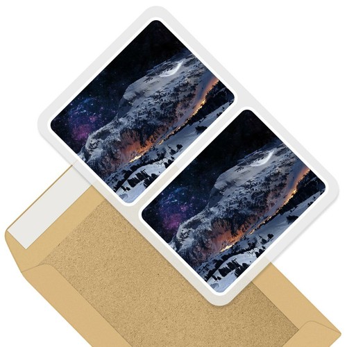 Rectangle stickers 10cm - x,