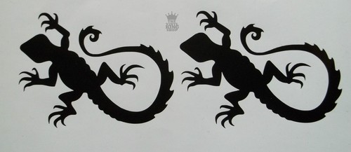 Lizard gecko vinyl decal - 2,
